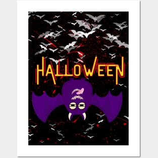 Halloween vampire Posters and Art